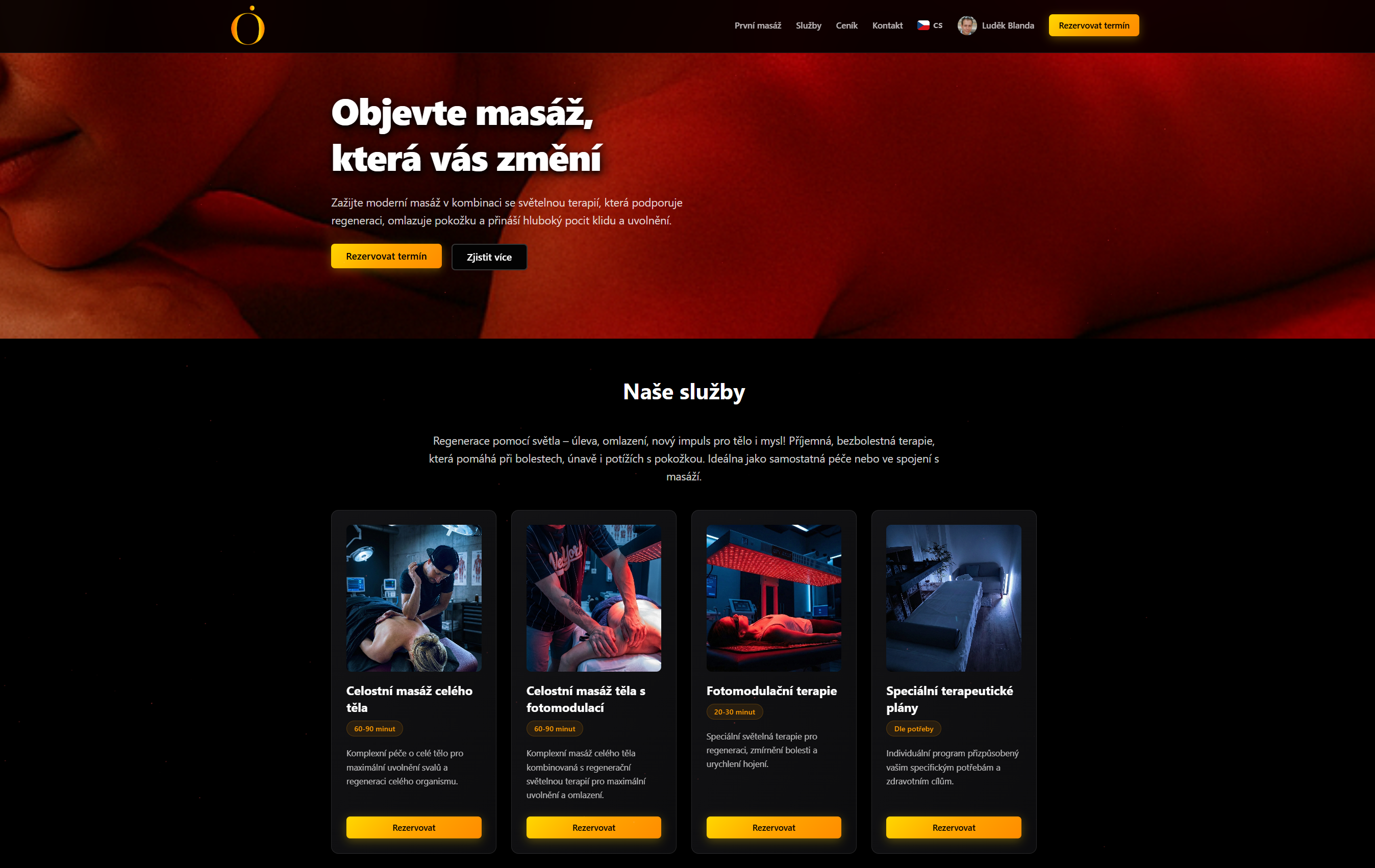 OMasaze.cz Massage Booking Platform